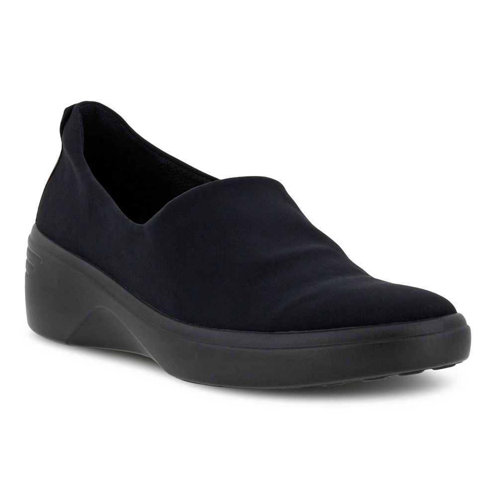 Loafers Mujer - ECCO Soft 7 Wedge - Negros - GNH967084